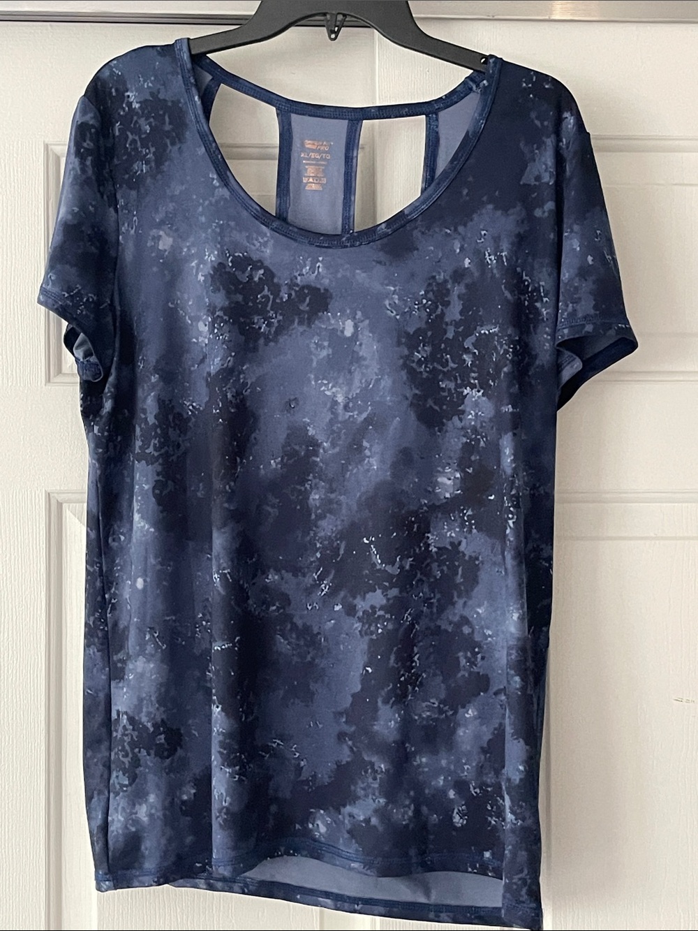 Copper fit Women's Navy Blue Short Sleeve Top Size XL